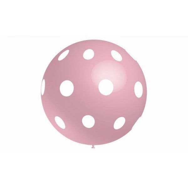 Xiz Party Supplies Balão 90cm Bolinhas Rosa Bebé - 010125025