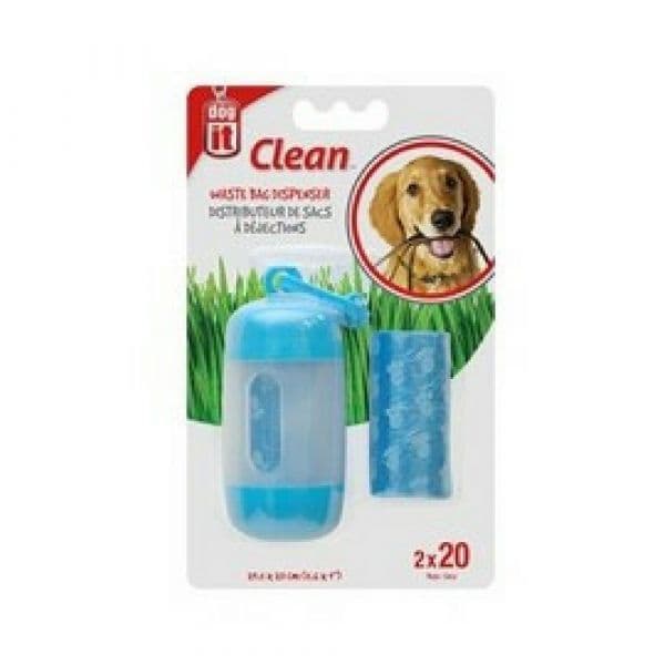Dog It Dispensadores de Sacos Azul