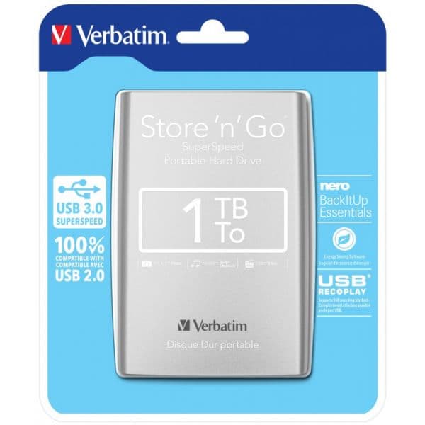 Disco Externo Verbatim 1TB Store 'n' Go Eucalyptus Green USB 3.0 - 53072