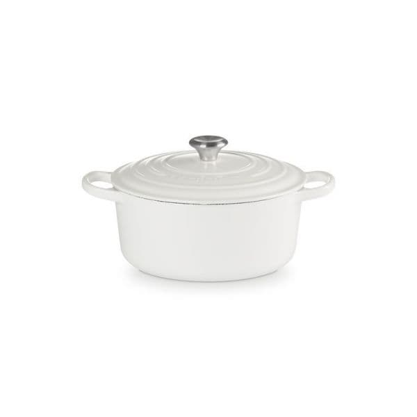 Le Creuset Cocotte Redonda Signature Ferro Fundido 22cm Branco