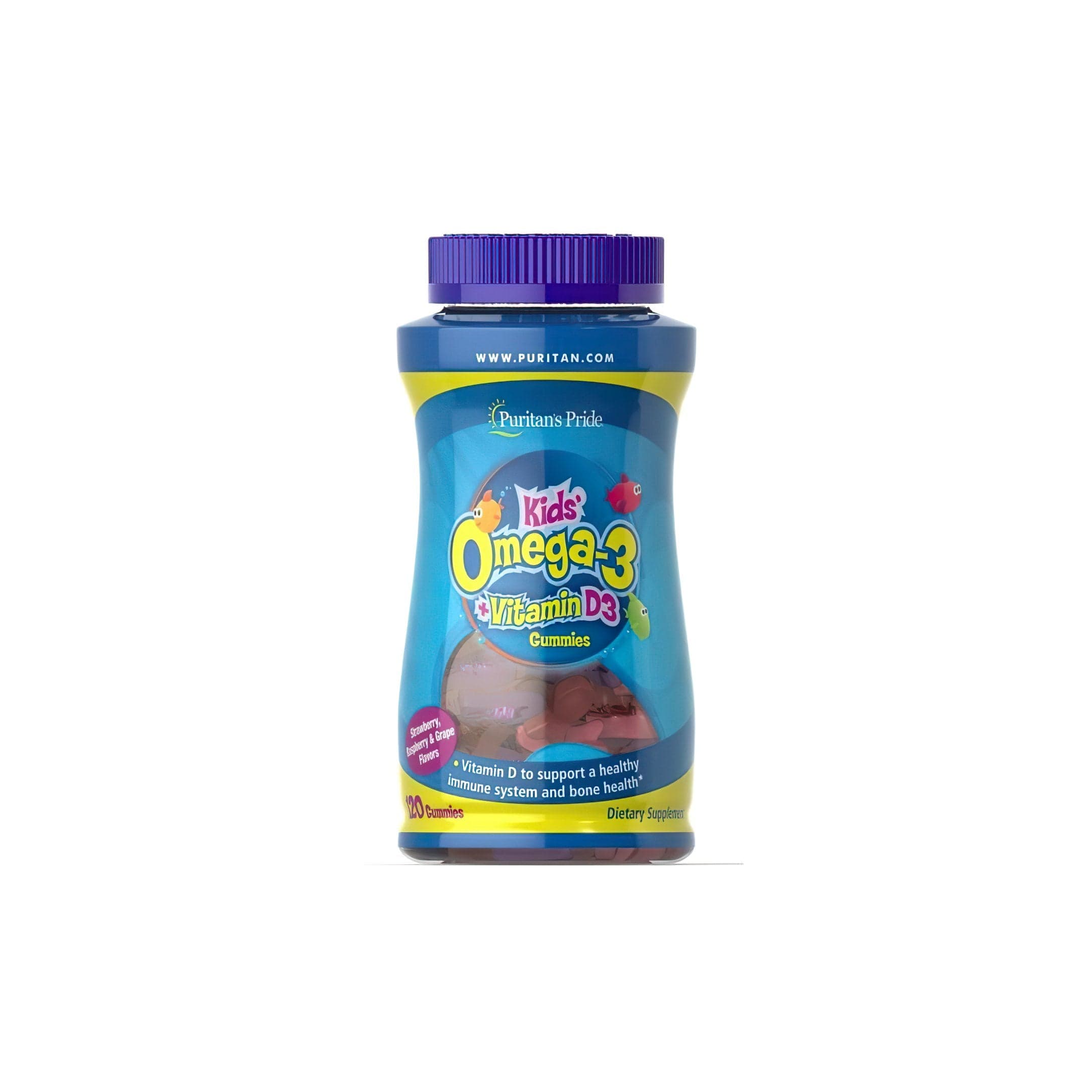 Childrens Omega 3, DHA & D3 120 Gummies
