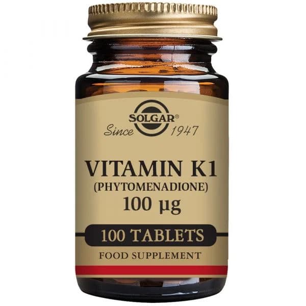 Solgar Vitamin K1 100ug 100 Comprimidos