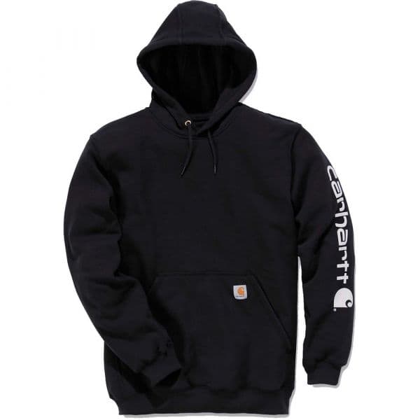 Carhartt Logo Hooded Sweatshirt Preto S