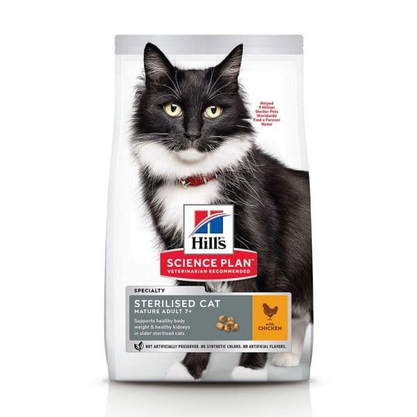 Hill's Science Plan Sterilised Mature Adult 7+ Chicken 1,5Kg