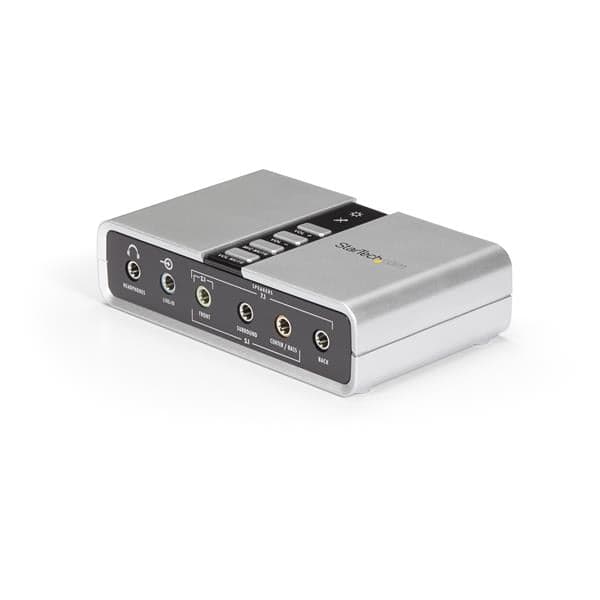 StarTech.com Placa de Adaptador de Som Externa USB 7.1 com Áudio Digital SPDIF