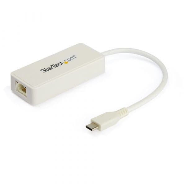 Startech Adaptador de Rede USB-C para RJ45 White - US1GC301AUW