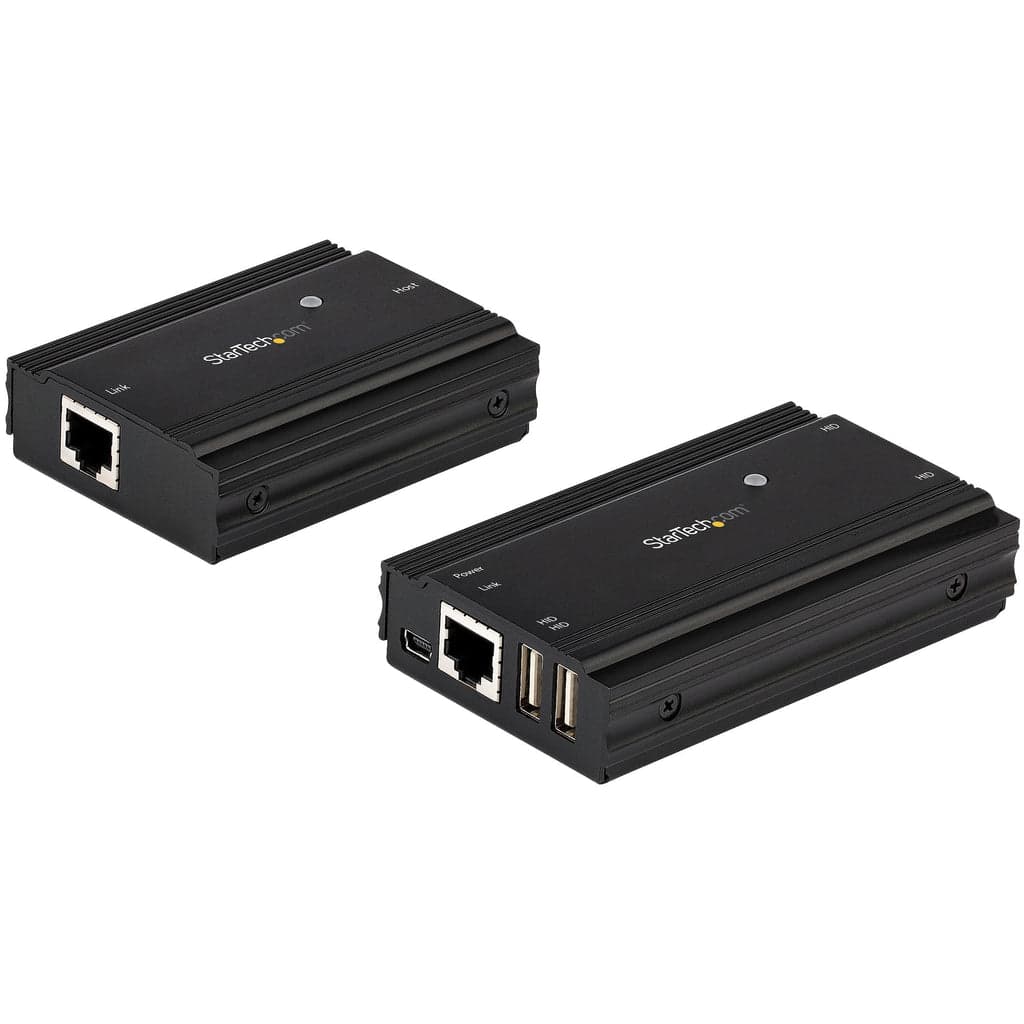 StarTech USB2004EXT100 Hub Extensor USB 2.0 4 Portas Cat5e/Cat6 até 100m Alimentação Externa Metálico 480 Mbps