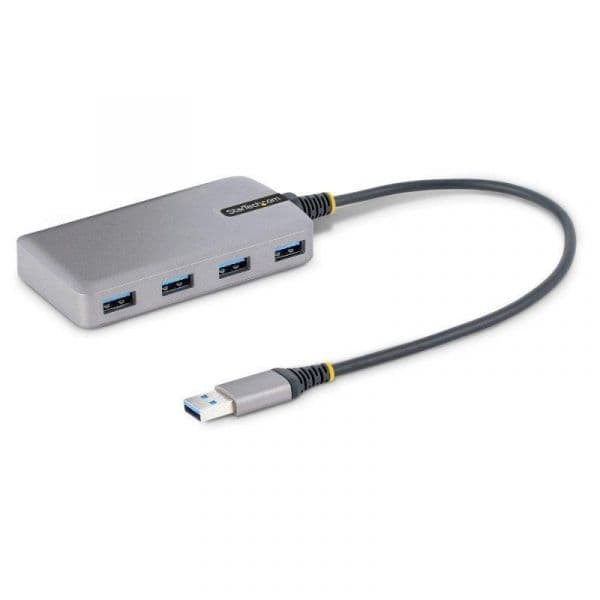 Startech HB30A4AIB Ladrão USB 4 Portas USB 3.2 Gen 1 5Gbps Alimentação Opcional