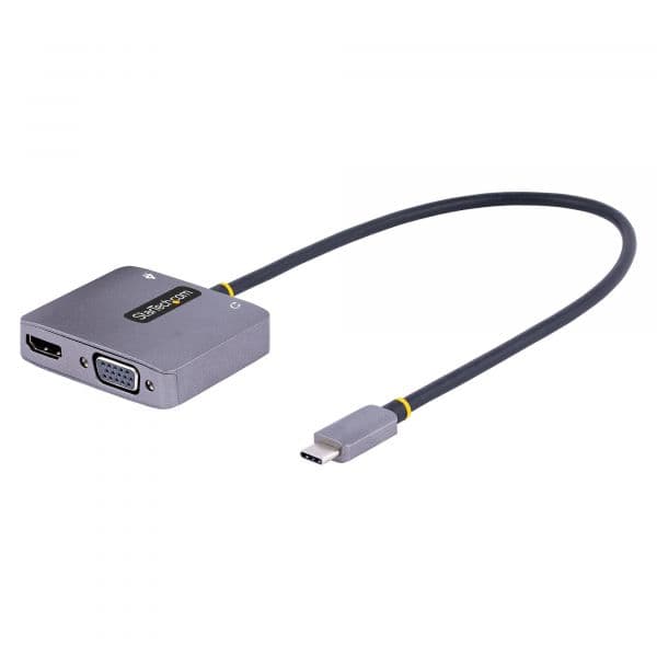 StarTech.com Adaptador USB-C para HDMI VGA Multiport 122-USBC-HDMI-4K-VGA 4K 60Hz 100W PD 3.0