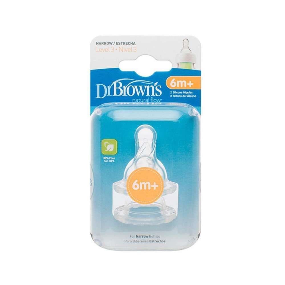 Dr. Brown's - Pack 2 Tetinas Options Regular Nível 3