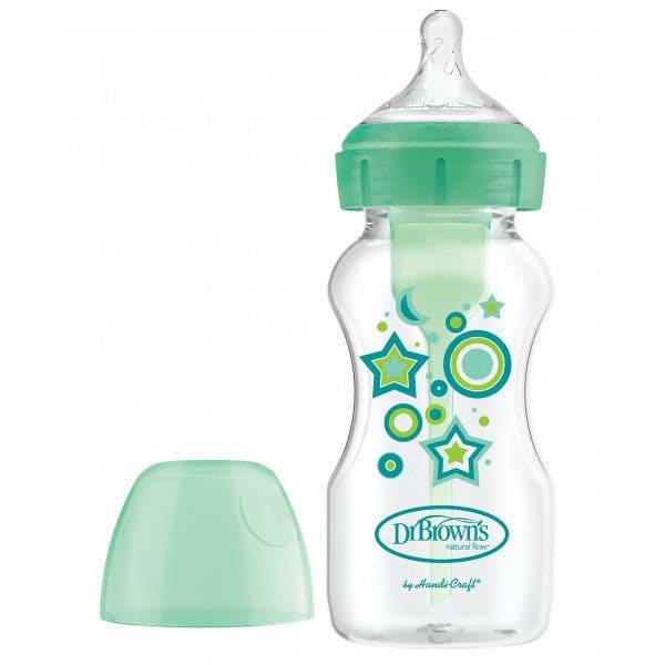 Dr Brown's Options Biberão Largo Verde Tetina Silicone 270ml