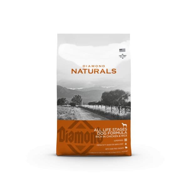Diamond Naturals para Todas As Idades, Frango & Arroz 15 kg