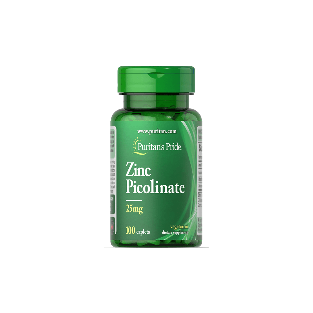 Zinc Picolinate 25 mg 100 Caplets