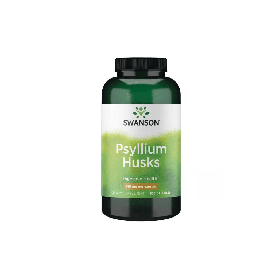 Swanson Cascas de Psyllium Premium 610mg 300 Cápsulas