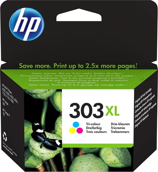 HP 303XL HIGH YIELD TRI-COLOUR INK CARTRIDGE