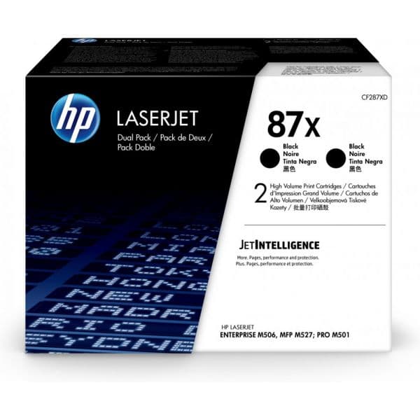 HP 87X Black CF287XD Pack 2