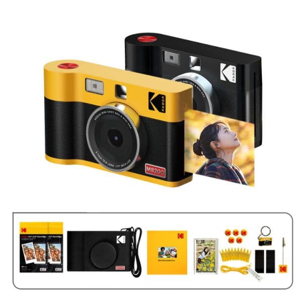 Kodak Mini Shot 2 Era MS200 Amarelo + 60 Folhas + Acessórios