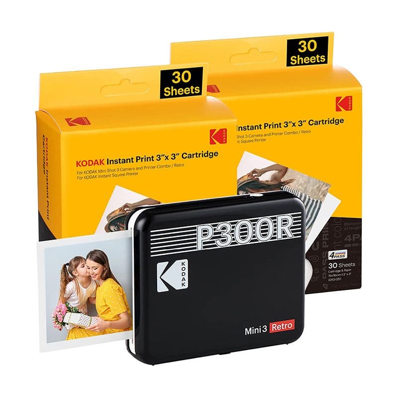 Máquina Fotográfica Kodak Mini Shot 3 Era MS300 Preto (60 Folhas)