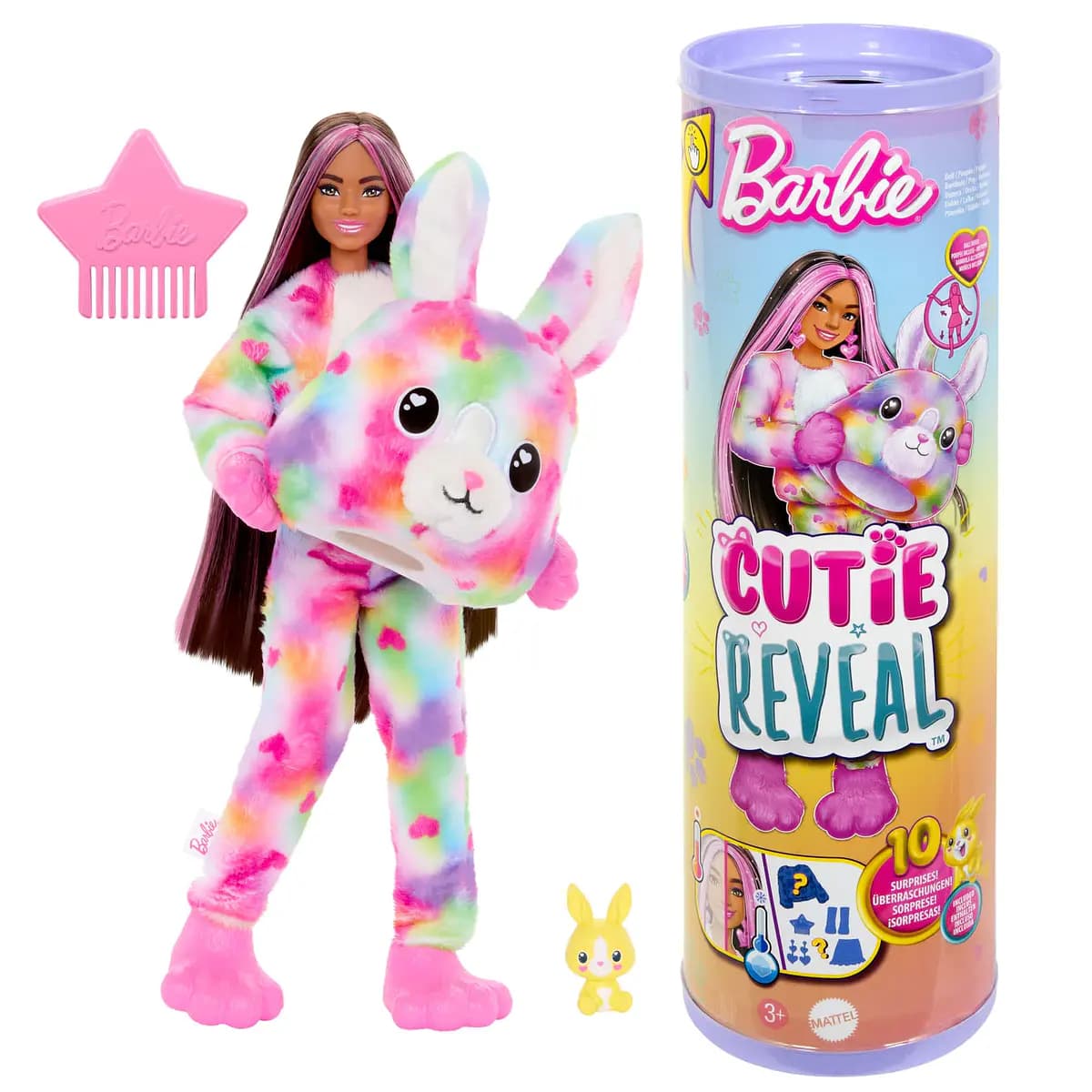 Barbie Cutie Reveal Color Dream Series: Coelho Cor-de-Rosa