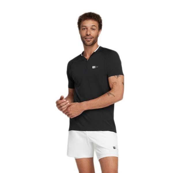 Wilson Series Seamless 2.0 Short Sleeve T-shirt Preto L Homem