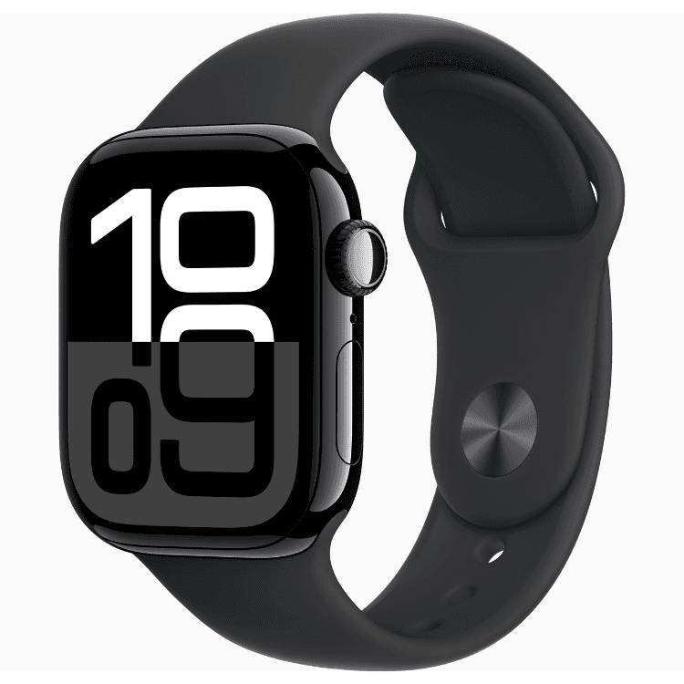 Smartwatch Apple Watch Series 10 GPS 42mm Alumínio Preto c/ Bracelete Desportiva Preto M/L