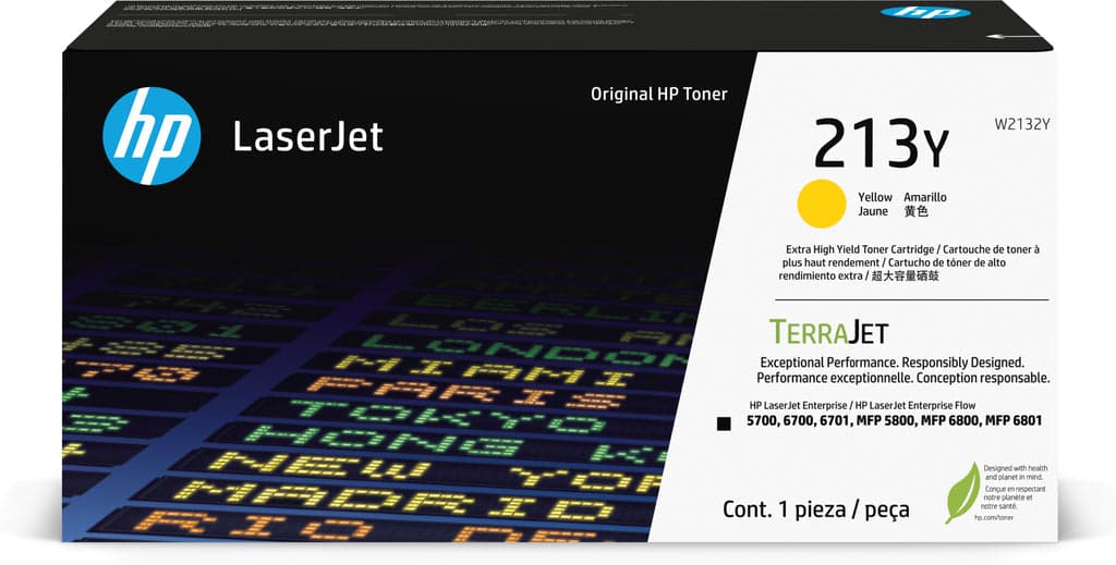 HP Toner LaserJet Original 213Y Amarelo de Rendimento Extra Eleva