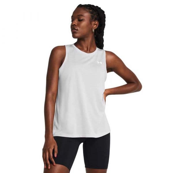 Under Armour Tech Twist Sleeveless T-shirt Branco S Mulher
