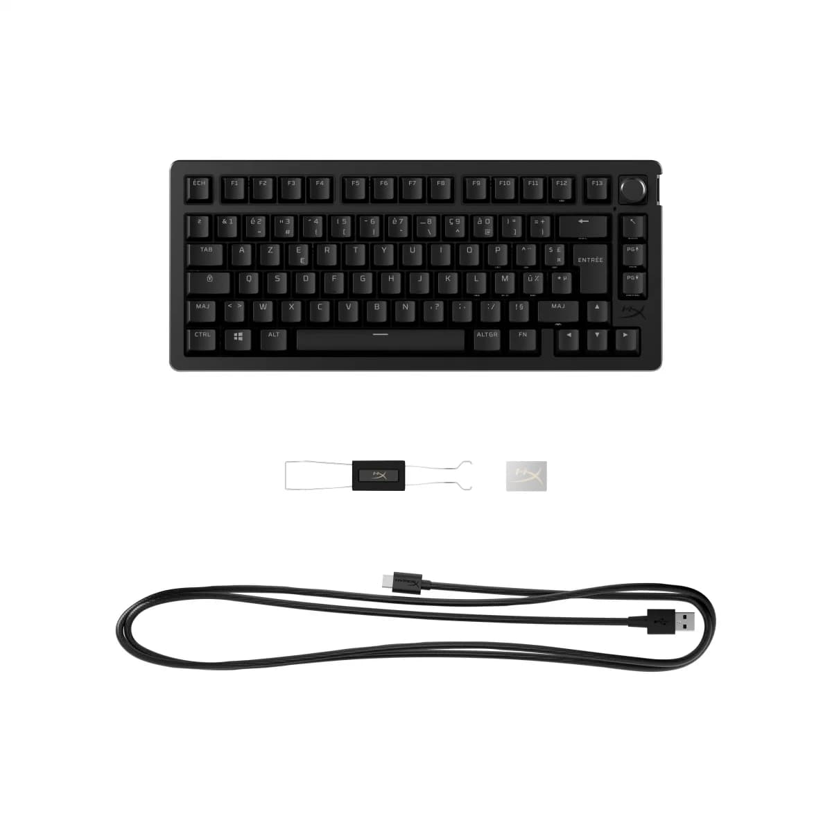 HP HyperX Alloy Rise 75 Gaming Linear Switches US Preto
