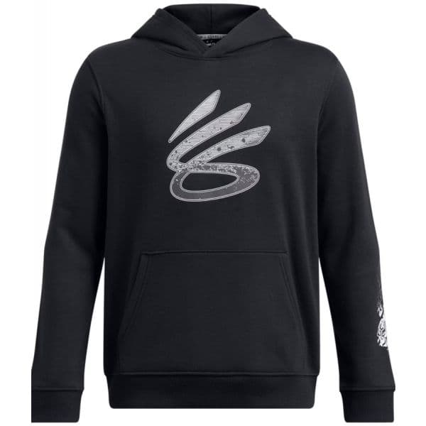 Under Armour Sweatshirt com Capuz Curry Boys Splash Hoodie-blk 1387100-001 Ysm Preto