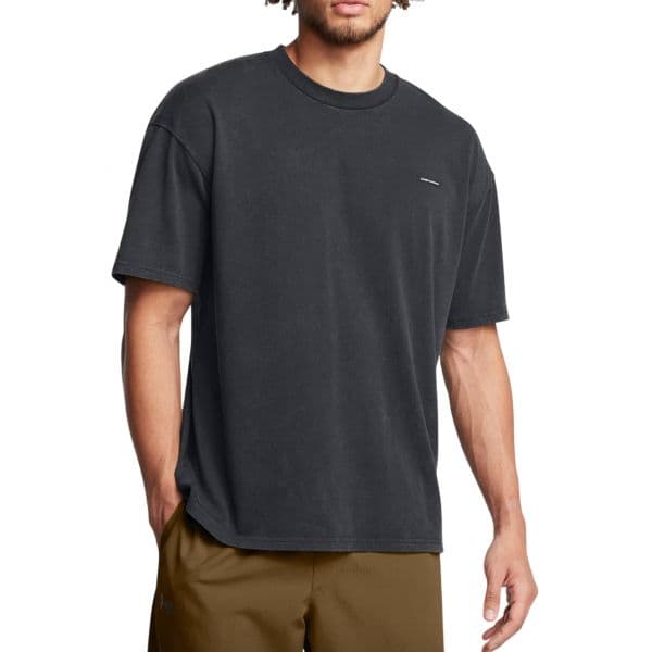 Under Armour T-shirt M Hw os Logo Wash Ss 1389147-001 L Cinzento