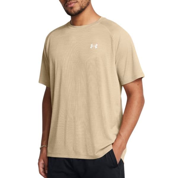Under Armour T-shirt Tech Textured Ss 1382796-300 S Castanho