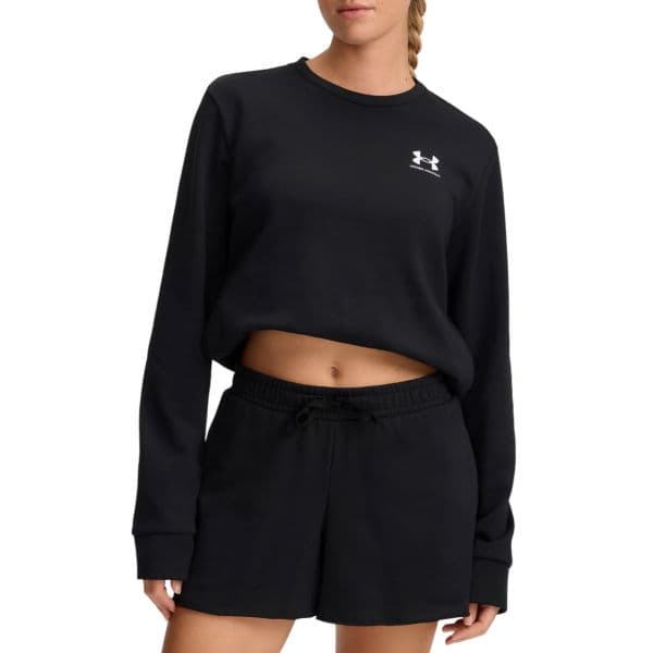 Under Armour Sweatshirt Ua Rival Terry Crew 1389659-001 L Preto