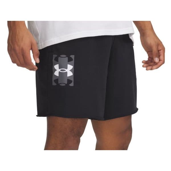 Under Armour Calções Ua Rival TerryLogo8inShort 1390147-001 S Preto