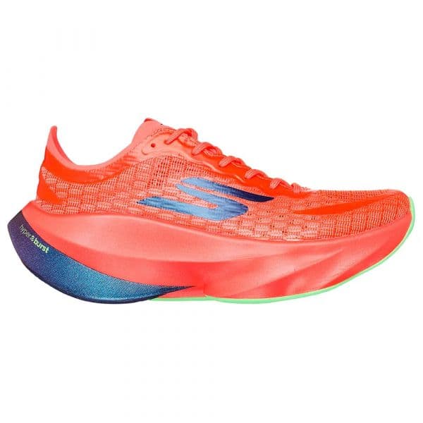 Skechers Sapatilhas de Running Skx Aero Tempo Coral Textile / Blue / Green Trim 38