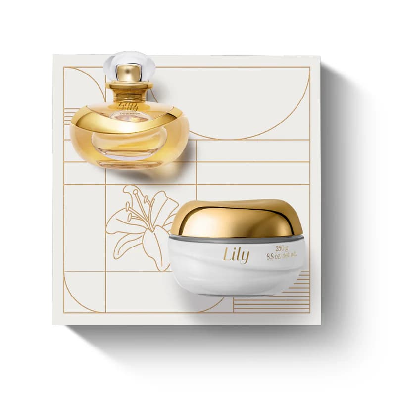 O Boticario Lily Eau de Parfum 75ml + Creme Hidratante 250g Coffret