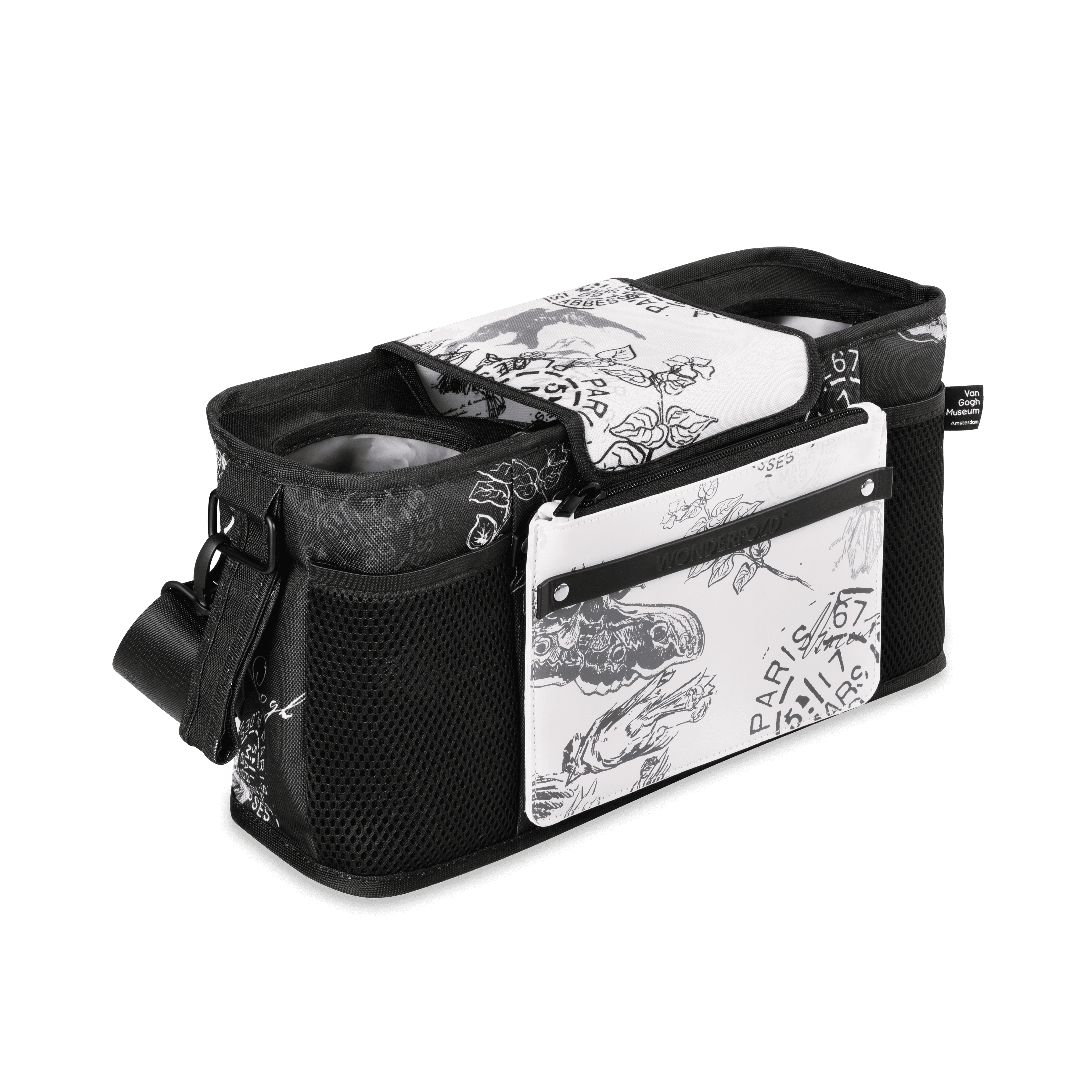 Bolsa com 2 bases para copos - Esboços de Van Gogh