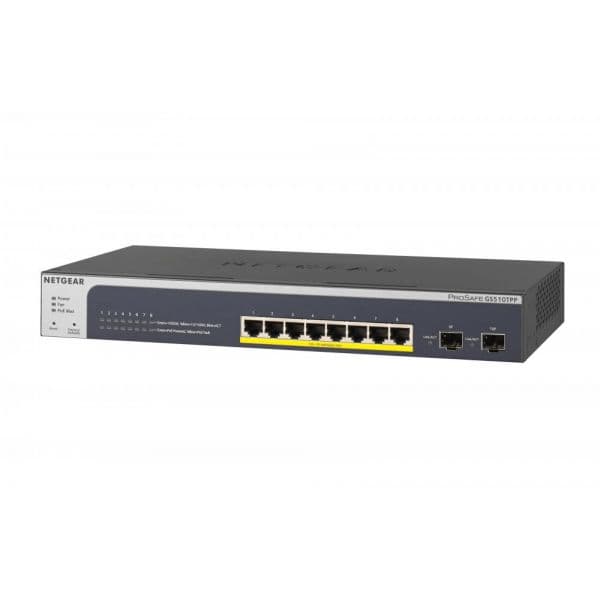 Netgear ProSafe Smart Switch 10 portas Gigabit PoE - GS510TPP-100EUS