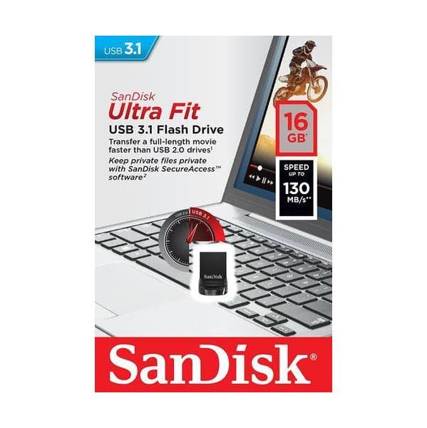 SanDisk 16GB Ultra Fit USB 3.1 - SDCZ430-016G-G46