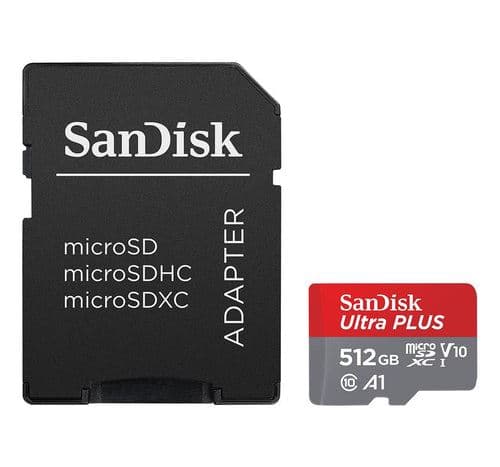 Cartão Micro SDXC SanDisk Ultra Plus 512GB Classe 10 130MB/s