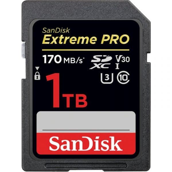 SanDisk 1TB Extreme Pro SDXC Card 170MB/s V30 UHS-I U3