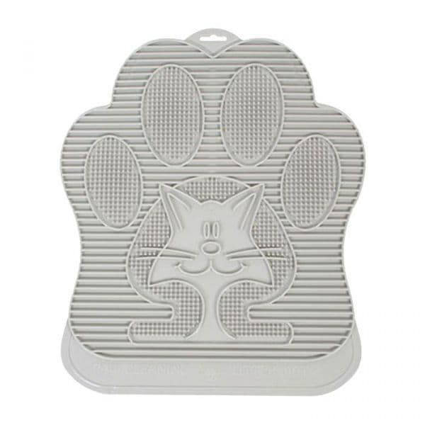 Omega Paw Cat Tapete Limpeza Patas Grey