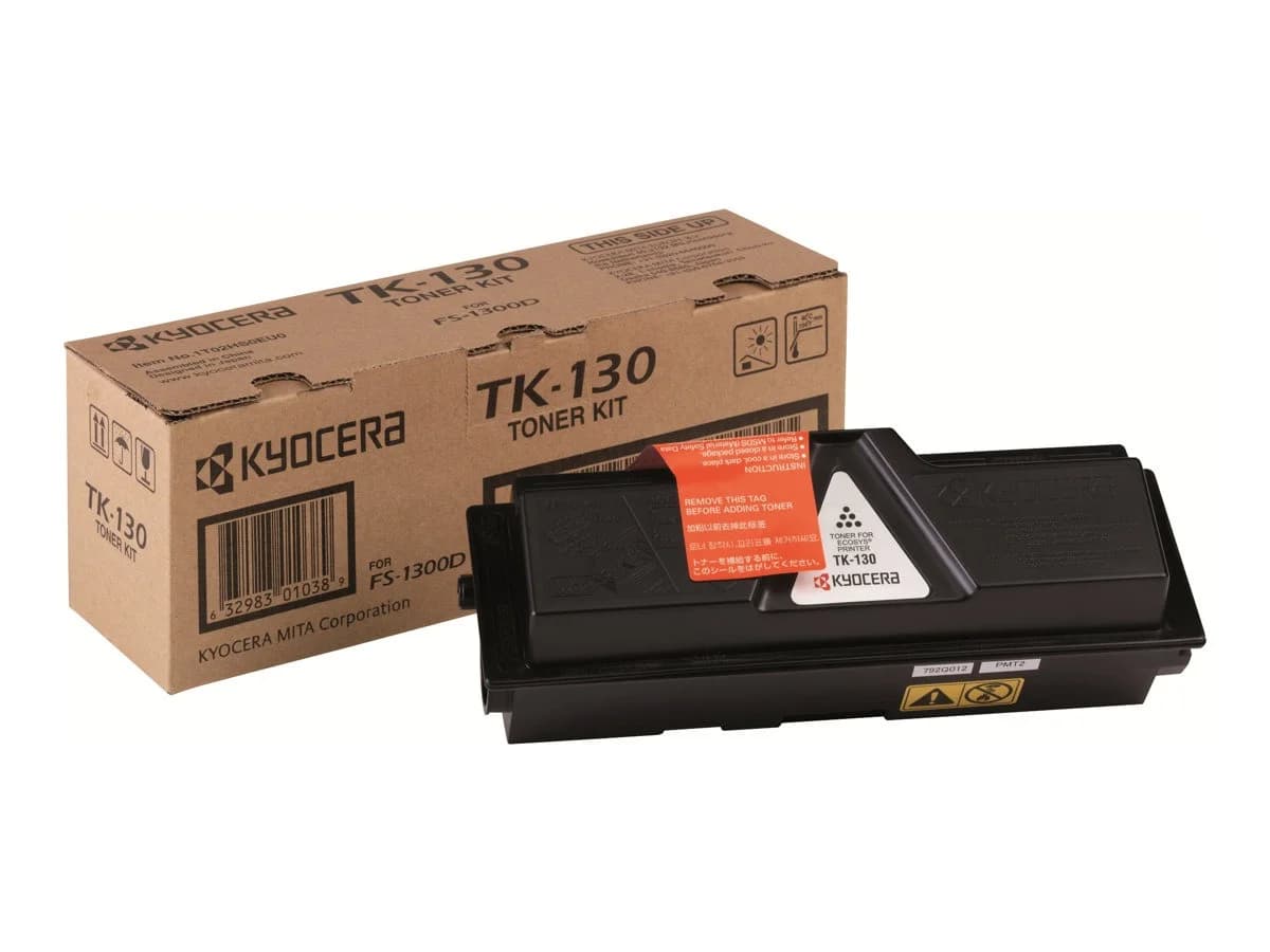 Kyocera TK130 Preto Cartucho de Toner Original – 1T02HS0EU0/1T02HS0EUC