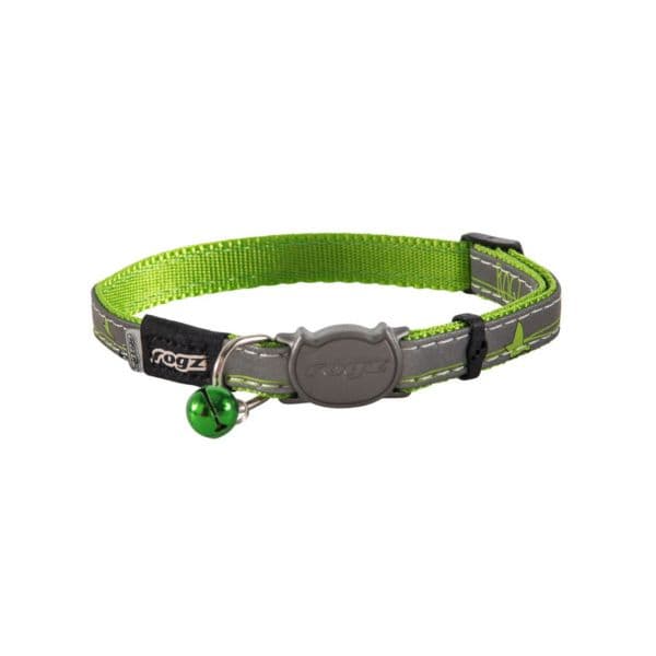 Rogz Coleira Nightcat RCB08L gato NightCat Limeswallows Ø 11mm 3/8