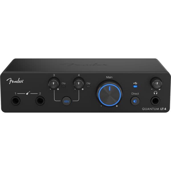 Fender Interface Áudio Quantum LT 4 USB-C com 4 Entradas e 2 Saídas