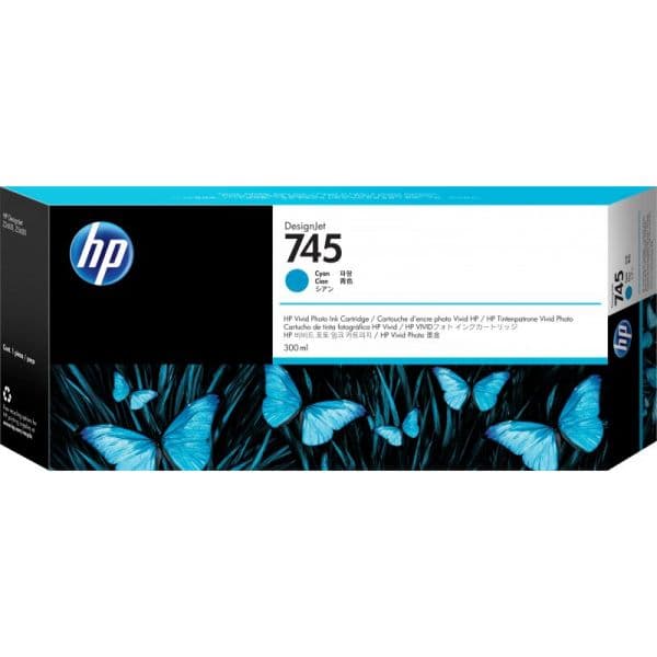 Tinteiro HP 745 Cyan - F9K03A