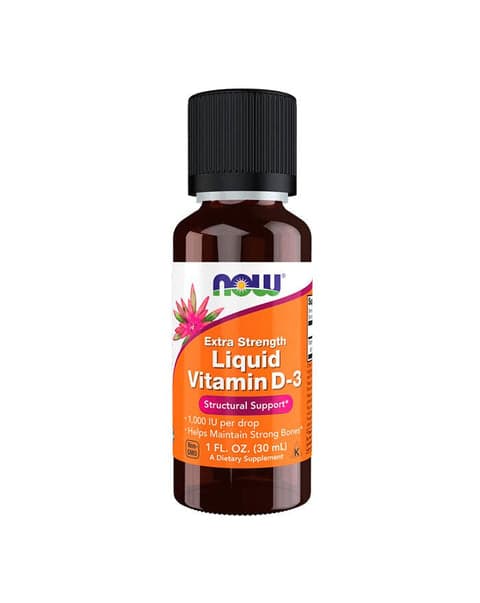 Vitamina D3 1000ui Liquida (Extra Forte) - 30ml - Now Foods