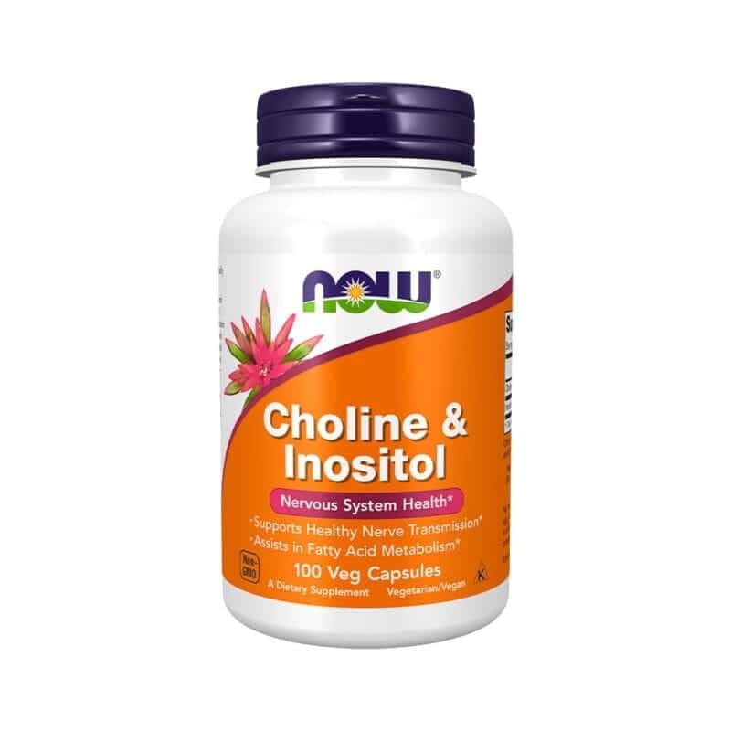 Choline & Inositol 500mg - 100 Cápsulas - Now Foods