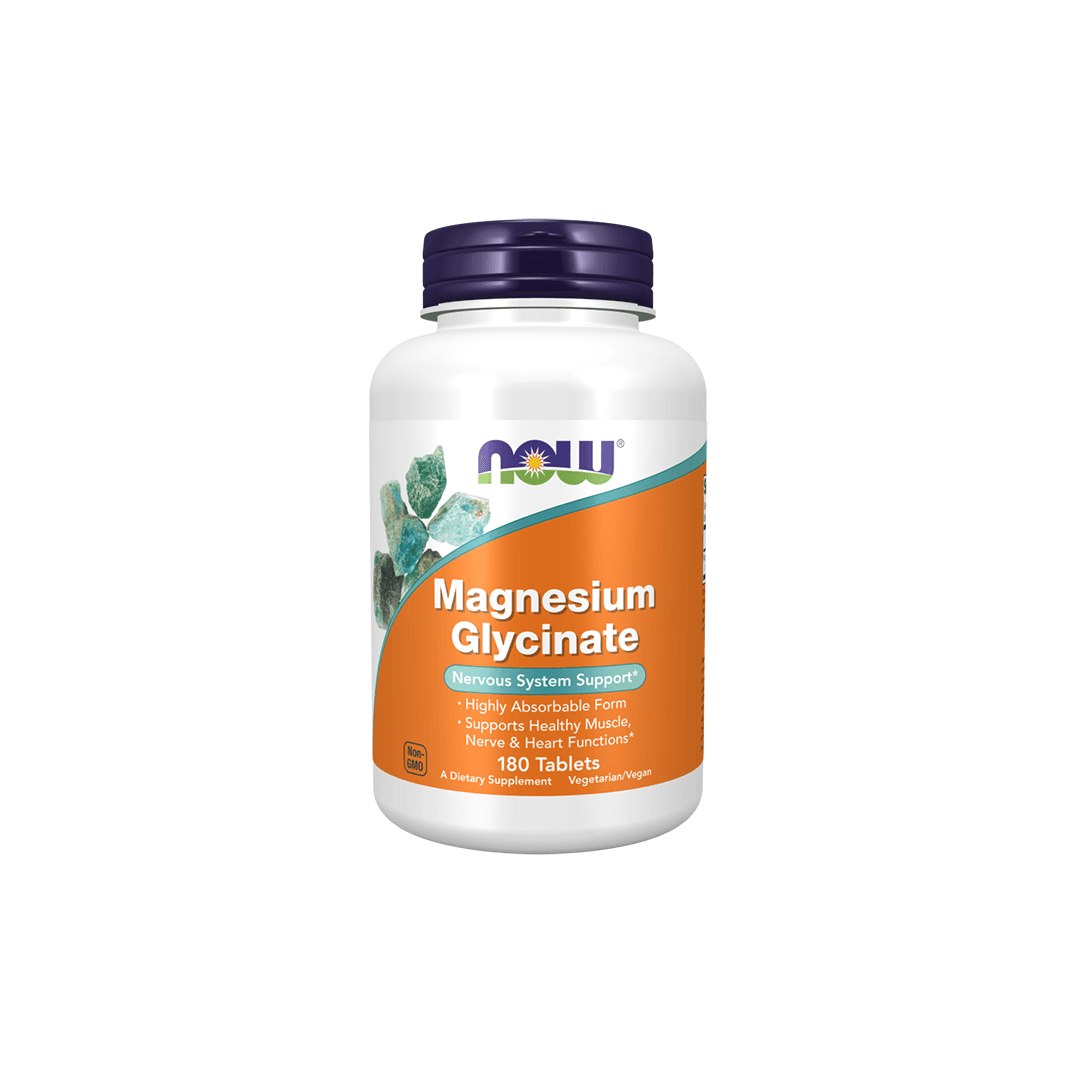 Now Magnesium Glycinate 1000 mg 180 Comprimidos