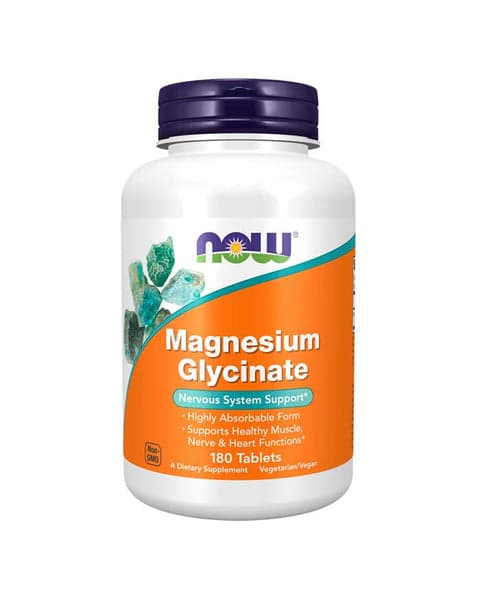 Now Magnesium Glycinate 1000 mg 180 Comprimidos