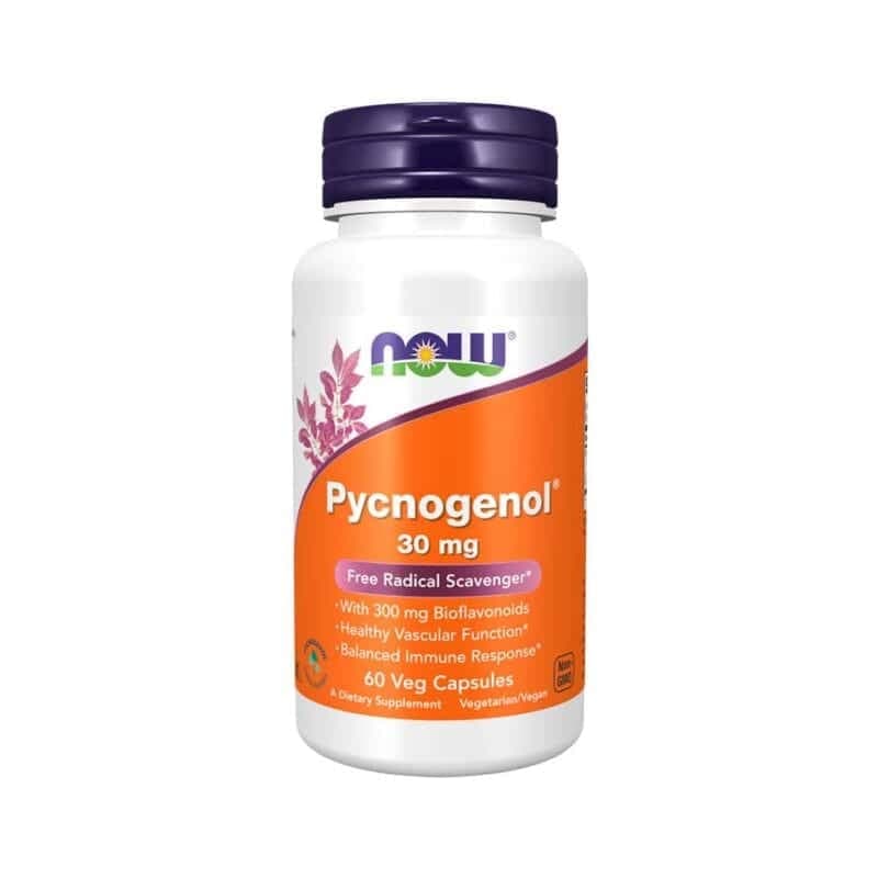 Pycnogenol 30mg 60 cápsulas Now Foods60 cápsulas